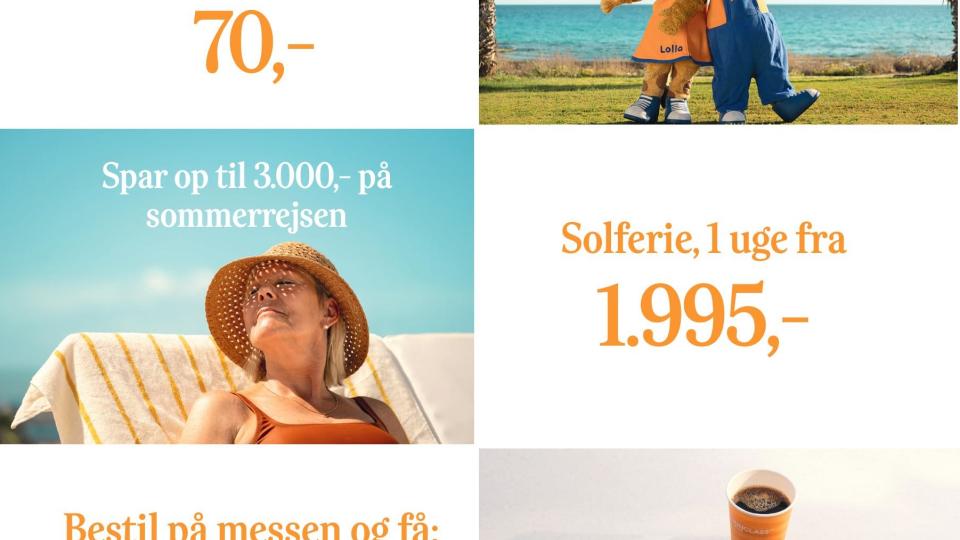 Book din ferie på messen – og få gratis flymad og goodiebag